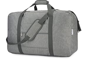 Narwey Sac de Voyage Bagage Cabine Grande Pliable Sac Valise Sac Weekend Sac de Sport pour Homme Femme