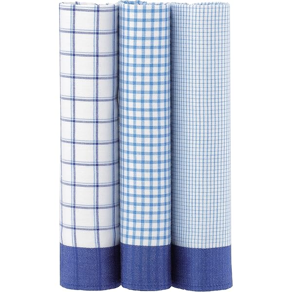 KAV Pack Of 10 Men's Handkerchiefs Polycotton With Printed - View #11