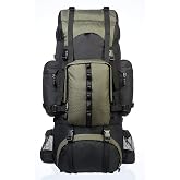 Amazon Basics - Hiking backpack with internal structure and rain layer