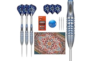 Target Darts Phil Taylor Punta in Acciaio Gx2 Set di Freccette, 22G/24G/26G | Frecce 95% Tungsteno, Alette PRO Ultra N. 6/Vapor S e Aste Power Titanio, Punti Svizzero Nano Argento e Strumento