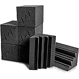 Bass Trap for Improving Low Frequency Response, 12 Pcs Acoustic Treatment Foams For Home Theater, Music Room, 12x12x24cm(4.7"