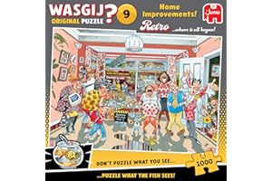 Wasgij Retro Original 9, Home Improvements - Unique 1000 Piece Jigsaw Puzzle for Adults - Colourful, Puzzling, Challenging & Brainteasing Adult Jigsaws - 100% Recycled Cardboard 1000Pc Puzzles - Jumbo