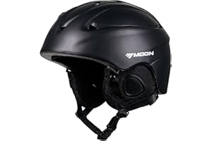 TentHome Professional Ski Snow Sport Helmet Adjustable Unisex Outdoor Snowboard Helmet Certified Safety Helmet Detachable Earmuff