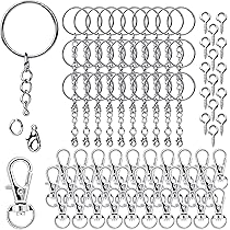 QUARKZMAN Karabiner Set - 12 Runde Schlüsselanhänger In Pink Für DIY-Projekte