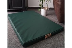 HUNDEBETTENMANUFAKTUR Matelas orthopédique pour chien - Hypoallergénique - Similicuir - Fibre de coco - Plusieurs tailles et couleurs