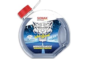 ‎SONAX SONAX WinterBeast AntiFrost+KlarSicht Gebrauchsfertig bis -20 °C (3 Liter) schneller, schlierenfreier & effektiver Scheibenreiniger für den Winter, Art-Nr. 01354000