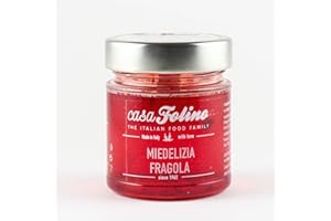 CasaFolino Miedelizia Alla Fragola (Miele Aromatizzato alla Fragola) 250 gr - 100% Made in Italy e Naturale