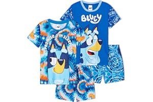 Get Trend Pijamas Niño y Chico Pack de 2 Pijamas Divertidos Niños Verano Manga Corta Ropa de Dormir Regalos para Niños