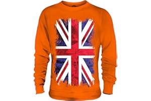 Candymix - Great Britain Union Jack Grunge Flag - Unisex Sweatshirt Mens Ladies Sweater Jumper Top