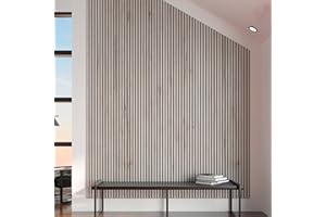 NORD PLUS Panneaux muraux en MDF, panneaux acoustiques, décoration intérieure, stickers muraux, matériau 3D MDF / 1 pièce = 0,54 m² / 1 pièce = 90 cm x 60 cm x 1 cm / 1 cm d'épaisseur (Stockholm)