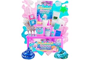 Original Stationery Kit de Slime de Sirène Scintillant pour Filles, Slime Déjà Fait Moelleux de Sirène, Butter Slime pour la Fabrication de Slime pour Les Filles - Slime Pack