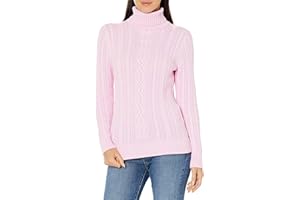 Amazon Essentials Femme Pull Col Roulé en Maille Torsadée Style Irlandais (Grandes Tailles Disponibles)