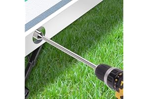 GADLANE - Prolongador/adaptador de taladro eléctrico para patas de caravana. 30 cm de largo, 19 mm de diámetro