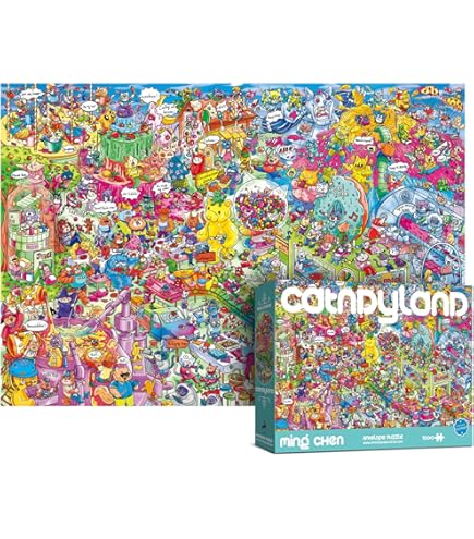 Antelope Cyber City 1000 Piece Jigsaw Puzzle - Black & White Cyberpunk Hell Difficulty, Matte Finish - View #2