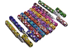 AMAZINGINDIAONLINE A Set of 10Pcs Rajasthani Home Decorative Useful Pens 5 Inches Multi Color