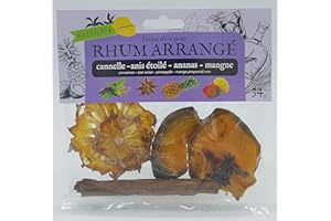 KREOL974 Préparation pour rhum arrange ile de la REUNION CANNELLE -ANIS ETOILE-ANANAS-MANGUE
