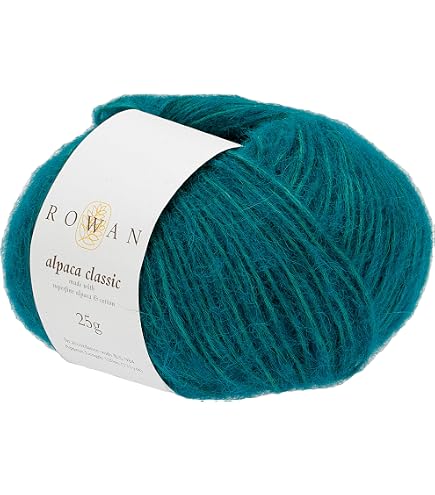 Rowan Alpaca Classic Handstrickgarn – 57% Alpaka, 43% Baumwolle, Farbe Dusk, 50 G