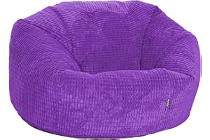 Gilda Giant Classic Corduroy Beanbag Delivered Filled (Purple)