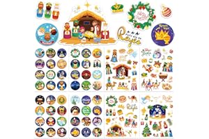 HOWAF 336pcs Pegatinas Reyes Magos para Regalos, Pegatinas Navidad para Regalos de Reyes Magos Decoracion Impermeables Etiquetas reyes magos Etiquetas Adhesivas Navidad pegatinas de navidad Decoración