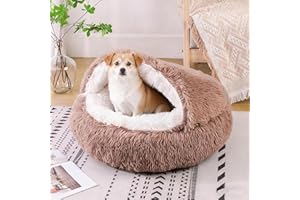SHJOEE Letto soffice per Cani a Forma di Conchiglia Cuccia per Gatti da 50 cm Calmante Soffice Peluche Letto per Animali Domestici Divano per Lettino Gatto Cesto per Gatto e Cane