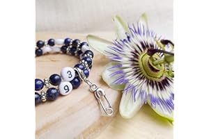 Bracelet d'allaitement Lazurite - permet de noter l'heure de la dernière tétée ou dernier biberon - modèle Teng