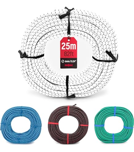 Corda Elastica Dreamprint 30m X 8mm - Corda Per Teloni, Campeggio E Fissaggio Carichi - Foto 9