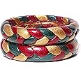 Suprimo Red Green Handemade Rajasthani Traditional Lakh Jaipuri Lac Bangles Women Set pack of 2