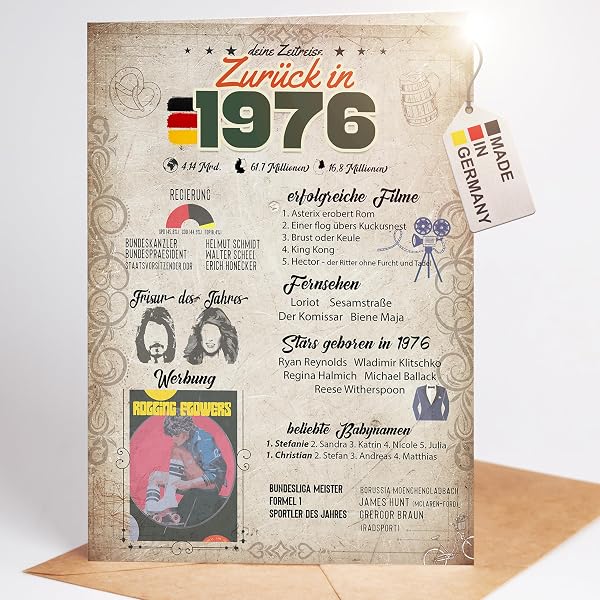 50. Geburtstag T-Shirt Für Männer – „Legendär Seit 1975“ – Witziges Geschenk In Regular Fit Aus Baumwolle