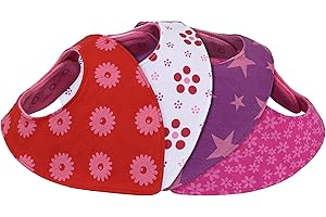 Lilly and Ben® Baberos Bebe Babero Bandana triangulo - super absorbente y suave - para dentición saliva baba de bebés y niñas