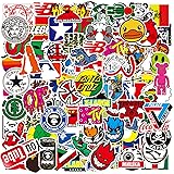 Moda di Strada Sticker Decalcomanie (100 pezzi), Adesivi in Vinile per Laptop per Bottiglia d'acqua, Borraccia, Snowboard, Ba