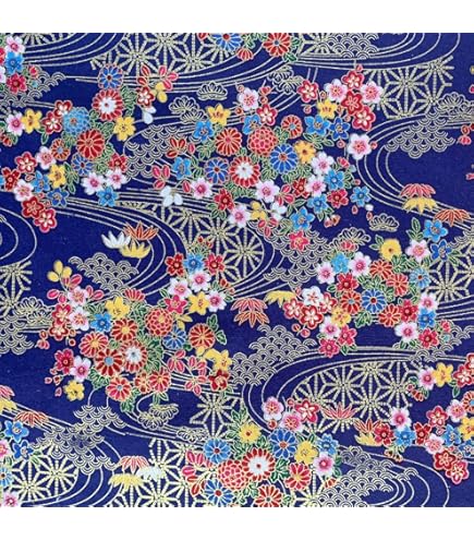 ABAKUHAUS fiore di ciliegio Tessuto a Metraggio, Vintage asiatico