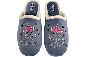J. RUIZ CALZADOS JR Zapatillas de Casa Mujer Invierno - Pantuflas de Casa Mujer Invierno - Zapatillas de Estar por Casa Plantilla de Espuma - Calzado de Casa - Chanclas de Casa Mujer - Fabricado en España.