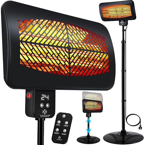 Baagialdic Briza 1500W Infrared Carbon Fiber Heater Indoor Outdoor Heater  with Stand for Ceiling/Wall Mounted : Amazon.de: Garden