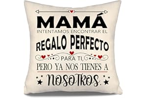 Aosumin Mamá intentamos Encontrar Fundas de Cojín Divertidas para Mamá Cumpleaños Día de la Madre Mejor Mamá Regalo (mamá-b)