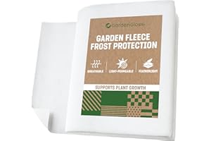 GardenGloss Włóknina Ogrodowa Zimowa Do Roślin, Ochrona Przed Zamarzaniem, Do Roślin, Na Zimę, Włóknina Chroniąca Rośliny, Włóknina Chroniąca Rośliny (1,5 m x 10 m)