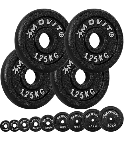 MOVIT Barre Per Manubri Corti – 2 Kg L'una, Lunghezza 35 Cm, Diametro 30 Mm, Impugnatura Zigrinata, Cromate, Con Chiusure A Stella, Set Da 2