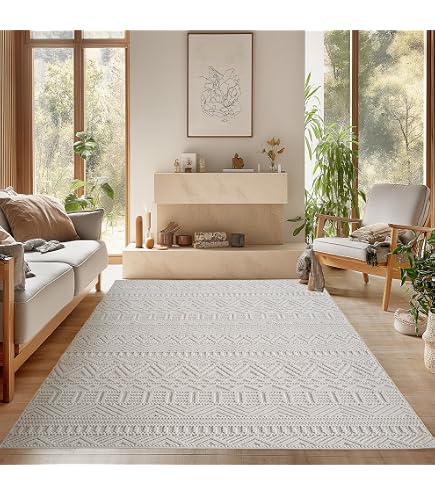 IKEA VINDUM Rug, High Pile, 170 x 230 cm, White : Amazon.se: Home
