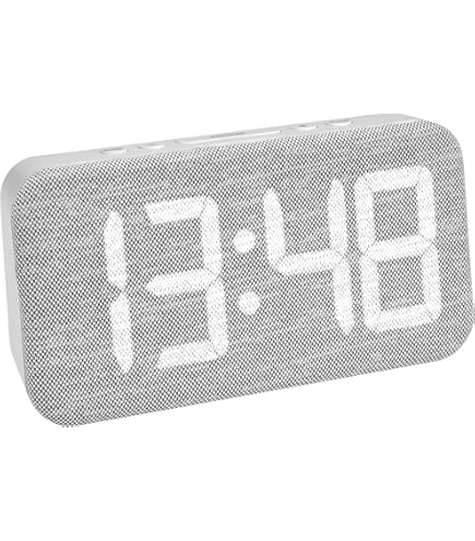 TFA Dostmann 60.2543 Digital Wireless Alarm Clock ICON LED Luminous Numbers