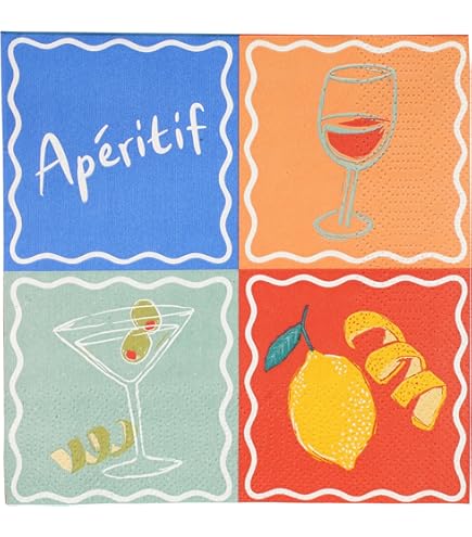 20 Tovaglioli Al Limone Per Decoupage - 33x33 Cm, 3 Strati, Design Decorativo