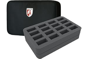 Feldherr Estuche Mini es Compatible con 32 miniaturas del Blood Bowl sobre Bases de 25 mm (hasta 2015)
