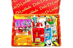 Dolci Di Lechlade American Sweets Gift Box American Candy Chocolate Sour Sweet Hamper American Sweet USA American Candy Secret Santa Stocking Filler Advent Black Birthday Christmas