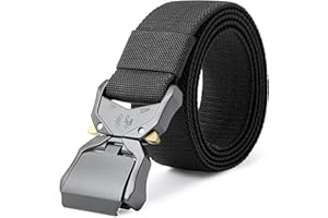 LXMY Tactical Belt,Work Belts for Men,Military Hiking Heavy Duty Belt for 1.5 Inch,Nylon Webbing Tool Belt,Gift with Quick Release Buckle