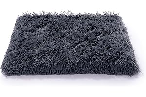 Paco Home Legowisko Dla Psa Legowisko Dla Kota Puszyste Donut Koc Dla Psa Pies Kot Kosz Dla Psa, Kolor:Antracyt, Rozmiar:40x50 cm