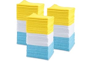 Amazon Basics Microfibre Chiffon de Nettoyage, Lot de 144, Multi, 30.5 x 40.6 cm