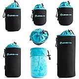 Lens-Aid Objektivbeutel Lens Pouch DSLR Objektiv (4er Set (S, M, L & XL))