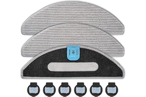 CHAIN PEAK 3 paños de fregona + 6 mechas compatibles con irobot Roomba Combo J5 J5+ i5 i5+ J5 J5+ i5 i5+ robot aspirador y fregona, almohadillas de microfibra de repuesto, accesorios de almohadilla de fregona