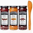 Jams & Preserves bundle includes St. Dalfour Fruit Spreads Strawberry Jam 284g, Orange, Raspberry, Wooden spreader