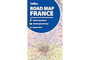 Collins Road Map of France