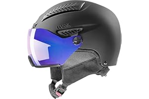 Uvex hlmt 600 Vario Casco de esquí, Adultos Unisex, Black Mat, 57-59 cm