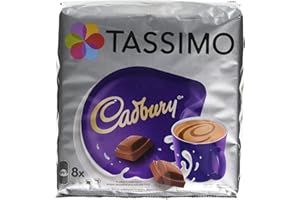 Tassimo Cadbury - Capsule cacao, cioccolato, 8 dischi a T/porzioni